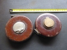 two small Chesterman  metal tape measures