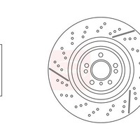 Apec Mercedes Gle W166 2015-2018 Bremsscheibe Vorne (1 StüCk) DSK3239