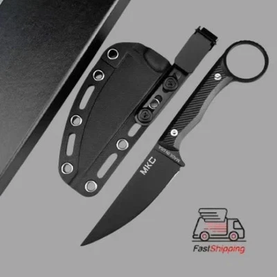 Montana Knife Co. MKC Wargoat BLK/BLK - Black G10 - Black MagnaCut