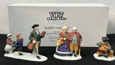 Dept 56 Sleepy Hollow Set of 3 Heritage Village Collection 5956-0 Figures In Box