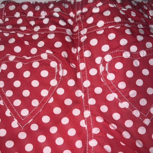 New Mini Boden 3-4 years Girls capri Pants Red/White /yellow polka Dots 2 pairs - Picture 5 of 13