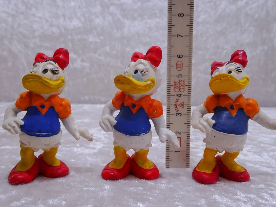 14 x Walt Disney Kunststoff Figur Daisy Duck - Vintage - Sammlung - Bild 2 von 4