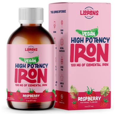 Iron Supplement Liquid Iron High Potency Iron for Women & Adults by Llorens - 10