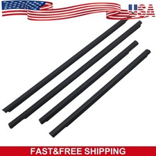 New Weatherstrip Window Moulding Trim Seal Belt 4pcs For Nissan Sentra 01-06