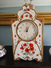 Porcelain clock 'In Flanders Fields' RBLI with Certificate