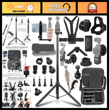Complete Accessories Kit for Osmo Pocket 3/4/Xtra - Carrying Case, Tripod, Mount