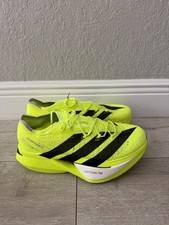 Men 10.5 Adidas Adizero Prime X3 Strung Volt Solar Yellow Sneakers JI2981