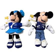 Disney Store LETTERMAN MICKEY  MINNIE MOUSE 9  Bean Bags Plush New Tags