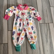 Rare Vintage Gymboree Jumpsuit Romper Rainbow Tag Cat  Mouse 0-6 Months