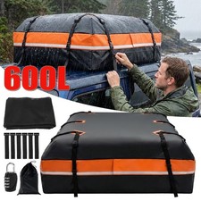 600 L Auto Dachbox Dachkoffer Faltbare Aufbewahrungsbox Dachtasche 132x100x43 cm