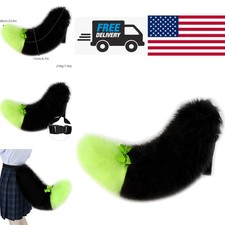Fluffy Faux Fur Fox Tail with Adjustable Waist Strap Perfect for Costume Parties