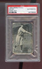 1929 Zeenut Curt Davis PSA Graded Baseball Card Pacific Coast League PCL P.C.L.