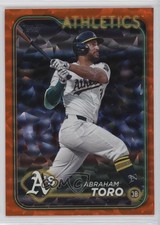 2024 Topps Update Orange Crackle Foilboard 222/299 Abraham Toro #US85 gh4