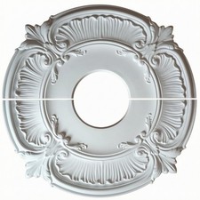 Zweiteilige Deckenplatte PU Deckenzubeh&ouml;r Wei&szlig;