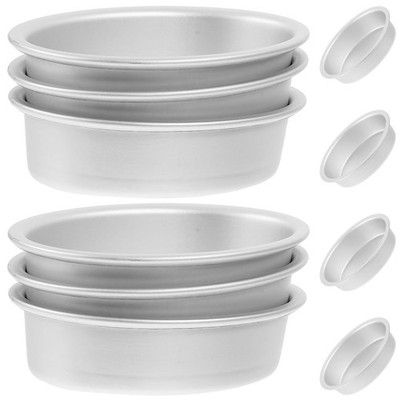 10 PCS Oval Cheesecake Baking Pan Bread Mold Nonstick Tool Easy Clean