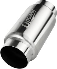 3" Inlet Outlet Exhaust Resonator,9" Overall Length Center Straight through New