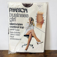 VTG Phantom Business Girl Pantyhose, Slim Control Top, X-Tall Smoke Nylon Canada