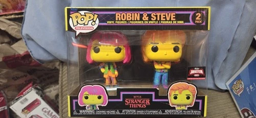 Funko Pop! Vinyl: Stranger Things - Robin & Steve 2-Pack (Black Light) - Target