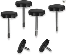 6Pcs Soft Top Window Frame Knob Door Surround Knobs Kits with Pin for 4-Door