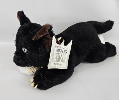 2022 Warrior Cats Plush SCOURGE Black Cat With Tag!!! 13''- Read!