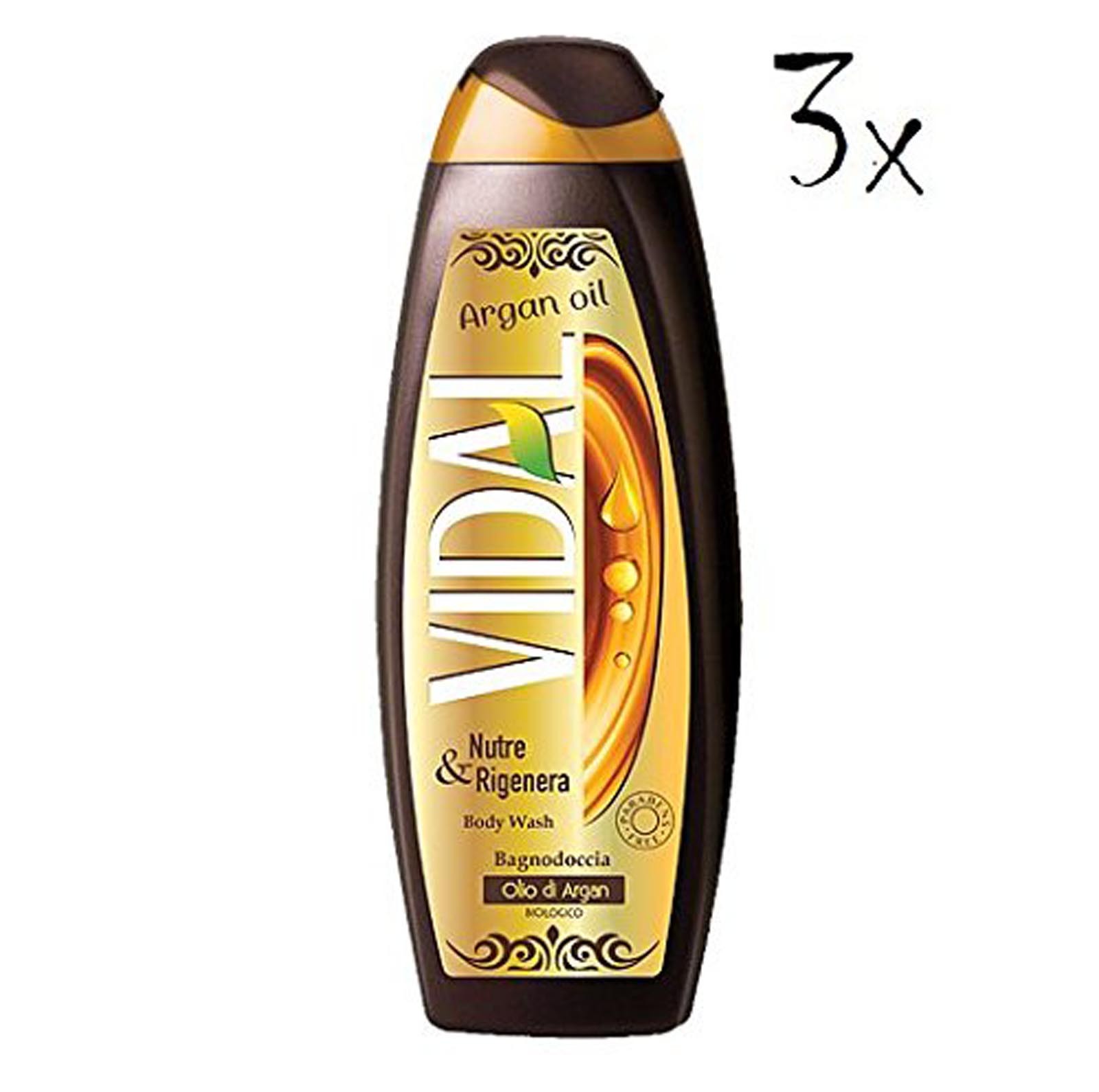 Vidal mousse à l'huile d'argan 500 ml le rituel bien-être après le sport