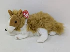 2000 Vintage Retired Ty Beanie Baby - CASSIE the Collie Dog - Plush Toy WITH TAG