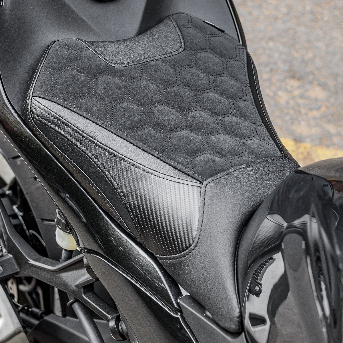 WOLFLINE Black Durable Dual Seat Fit Kawasaki Ninja 500 Z500