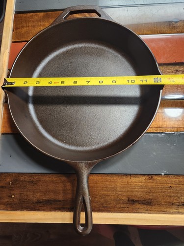 Lodge Cast Iron Frying Pan 12 Inch Double Handle Black Electric Gas Induction