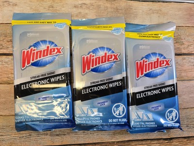 Windex Electronic Cleaning Wipes,Pre-Moistened Screen Wipes 3 Packs Of 25