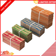 Coin Wrappers Assorted 500 Flat Stripped Roll for 500