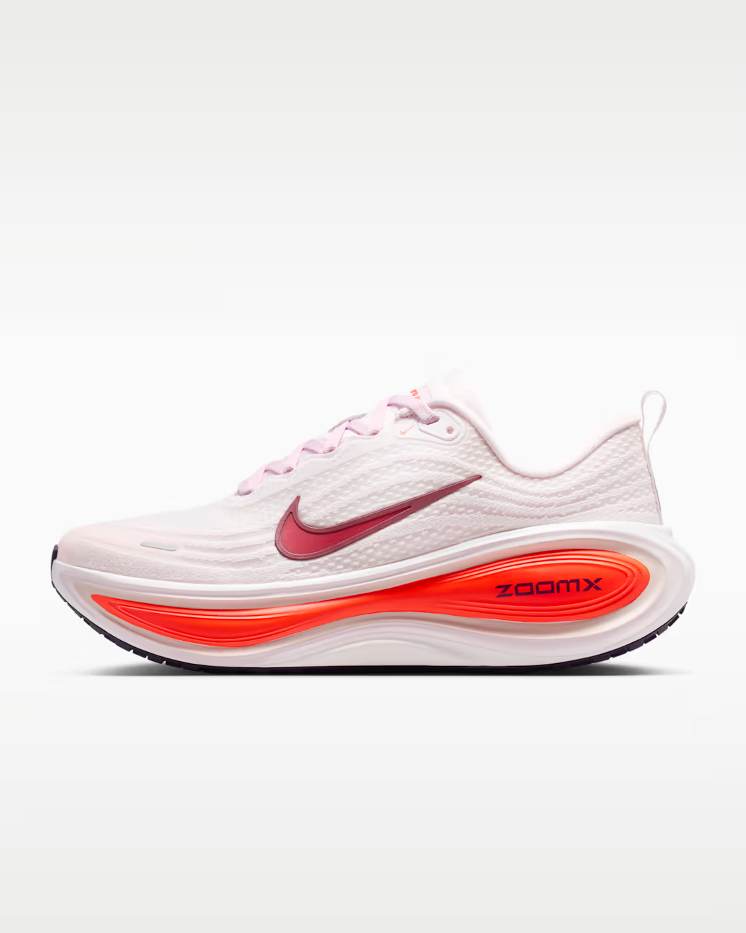 Nike Vomero Plus Women's in Pearl Pink/Silt Red/Bright Crimson Shoes