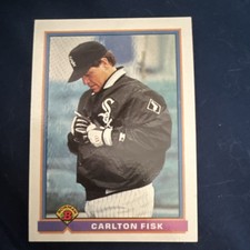 Bowman Carlton Fisk Chicago White Sox 1991 Base Set #345 Baseball Card
