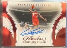 Dominique Wilkins Auto /15 Panini Flawless Finishes On-Card Hawks HOF Rare