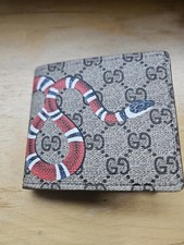 Gucci Kingsnake GG Supreme Beige Leather Mens...