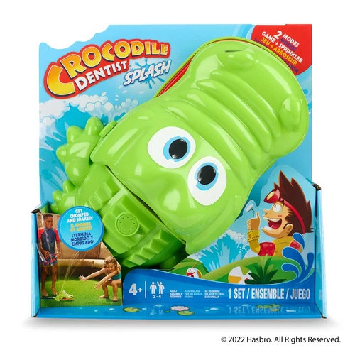 Crocodile Dentist Splash Game Outdoor Fun Water Play for Kids Ages 4 and Up
