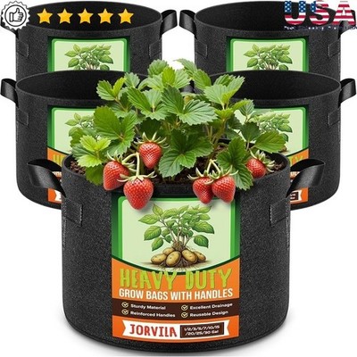Durable Nonwoven Grow Bags Healthy Plant Growth Excellent Drainage Aeration Pots