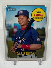 2018 Topps Heritage Minor League Edition - Yasel Antuna #95 (RC) SIGNED