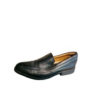 Clarks Collection Ultimate Comfort Black Leather Slip On Shoes Loafers Sz 8m