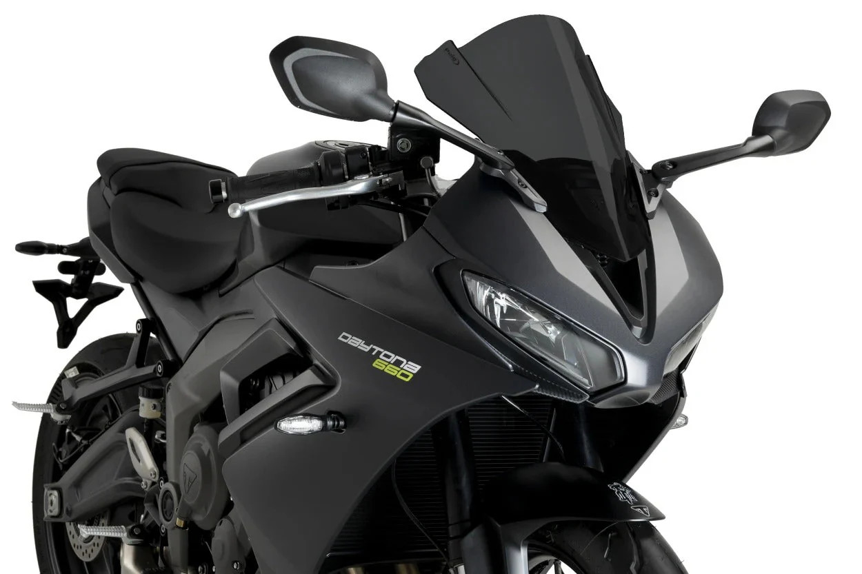 Puig Z-Racing Screen | Black (Opaque) | Triumph Daytona 660 2024>Current