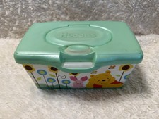 2009 Huggies EMPTY wipe Container Disney Winnie The Pooh Piglet Sunflowers GC
