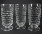 3 Vintage Indiana Glass Whitehall Clear Tumbler Iced Tea Glass 10oz — photo 1