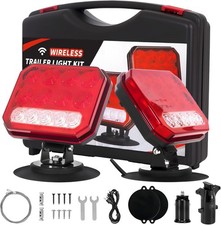 Car LED Wireless Trailer Lights Magnetic, 5000mAh IP67 Waterproof Tail Lights