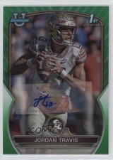 2022 Bowman U Chrome Prospect Green Refractor 32/99 Jordan Travis #31 Auto 1cc7