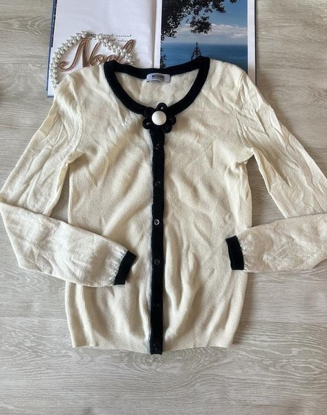 Women Moschino Boutique Sweater Beige Wool 36