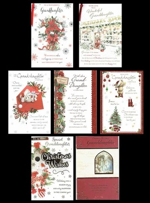 PRELUDE / IN TOUCH ECT GRANDDAUGHTER Quality CHRISTMAS CARD ~ WITH Lovely Words ~ CHOICE OF DESIGN
