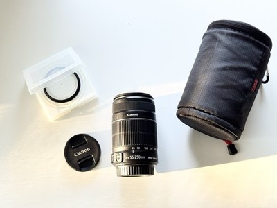 Canon EF-S 55-250mm F4-5.6 IS II Objektiv + Zubehörpaket + Neuwertig!