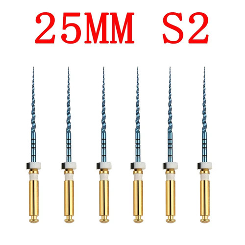 6 Pezzi Uso Motore Dentale Canale Radice Endo Niti Lime Rotanti Calore Attivato 19/25MM - Foto 17 di 26