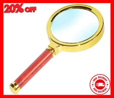 HD Handheld Magnifying Glass: 20X Magnification Lens diameter 80mm