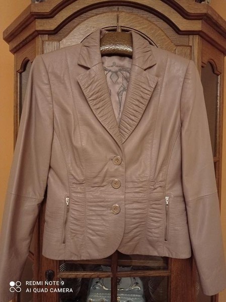Women Gerry Weber Jacket Pink Leather 38