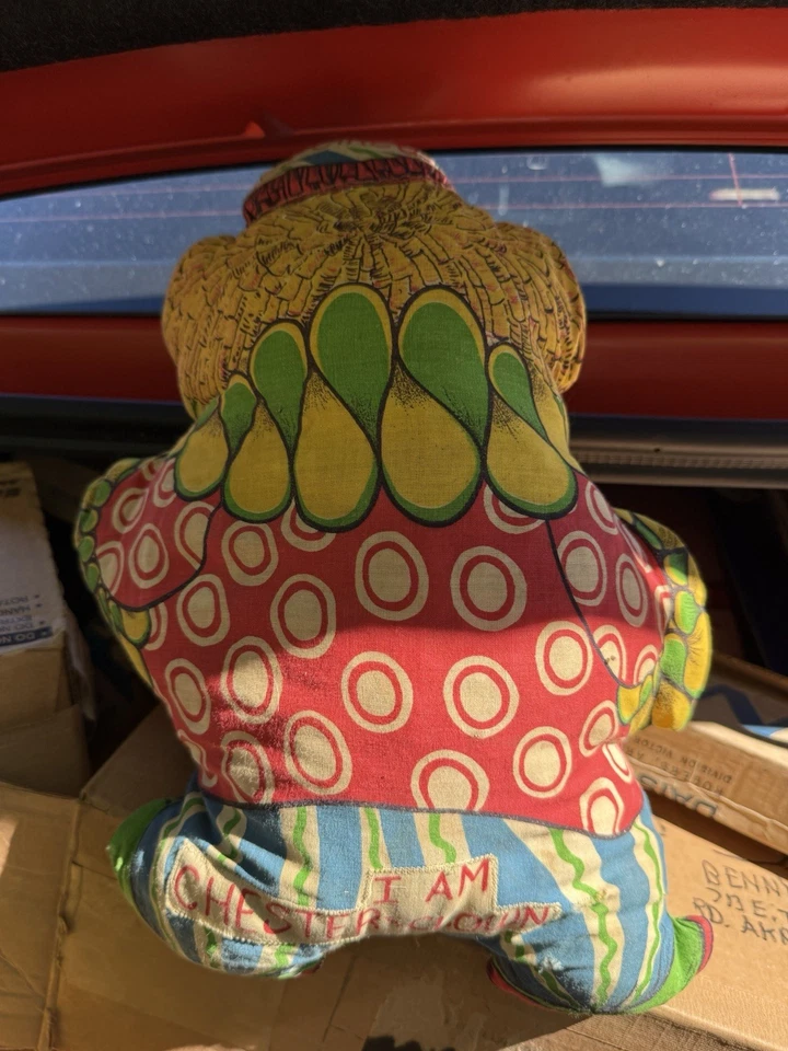 Almohada vintage Chester The Clown corte y costura acabado años 60 Foto 2 de 4